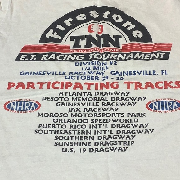 Firestone TNN racing Tourament Raceway Vintage Tee - Picture 2 of 3